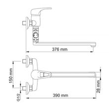 Wasserkraft Oder 6302L хром для ванны