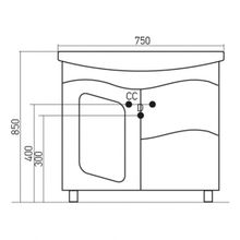 Mixline Мебель для ванной Ассоль 75 R