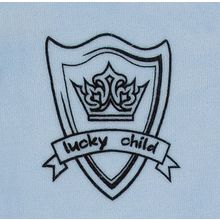 Lucky Child с капюшоном голубой Велюриз