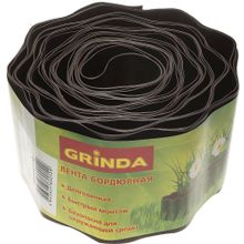 Лента бордюрная Grinda, цвет коричневый, 10см х 9 м