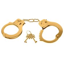 Золотистые наручники Metal Cuffs золотистый