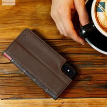 Чехол для iPhone Twelve South BookBook iPhone X чехол-книжка кожа коричневый Brown  12-1734