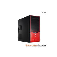 Корпус Vento (Asus) TA B31, ATX 450 500W (ном. макс.), Black Red, 2*USB 2.0  Audio Fan 8см