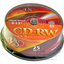 Vs CD-RW 80 4-12x CB 25