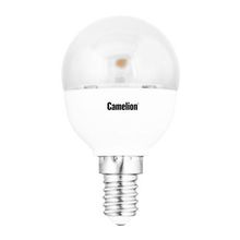 Светодиодная (LED) лампа Camelion G45 5.5W 3000 E14 прозрачная колба (LED5.5-G45-CL 830 E14)