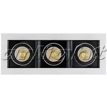 Светильник CL-KARDAN-S260x102-3x9W Warm (WH-BK, 38 deg), 24136 |  код. 024136 |  Arlight