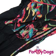 Дождевик для собак ForMyDogs черный для девочек с капюшоном 279SS-2018 F