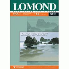 Фотобумага A4, 200г м2, матовая двухсторонняя 50л, LOMOND