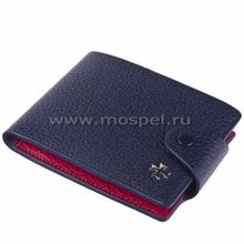 Кожаное портмоне Narvin 9651 N.Polo D.Blue Red