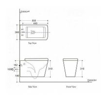 Унитаз подвесной Aquanet Rimless TAVR-W BL-103N-WHT с сиденьем микролифт