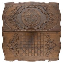 Нарды резные "Герб Ингушетии"