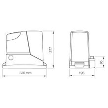 Комплект электропривода  RB400KIT1 Nice для автоматизации откатных ворот до 400 кг