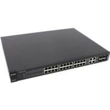 ZyXEL GS2200-24P управляемый PoE-коммутатор, 24 порта, Gigabit Ethernet, 4 SFP-слота совмещенные с разъемами RJ-45