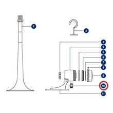 DHR Резьбовой соединительный фитинг из латуни DHR 90005 1 4” 8 мм для пневматических сигналов H300 310 320 330