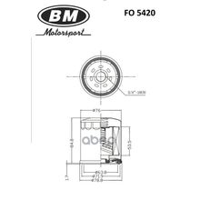 Фильтр Масляный Ford, Mazda, Volvo BM-Motorsport арт. FO5420