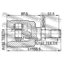 Шрус Внутренний Honda Accord Cl# 2002-2008 32*40*27 Мм Febest арт. 0311CRVMTRH