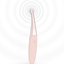 Senzi Розовый точечный вибромассажер Senzi Vibrator - 14,7 см. (розовый)