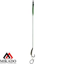 Крючки с поводками Mikado Carp Fine Line P04 "MAGGOT RIG" № 8   15 lbs   23 см.  ( 2 шт.)