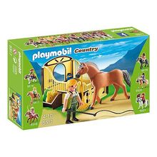 Playmobil Рабочая Лошадка и загон