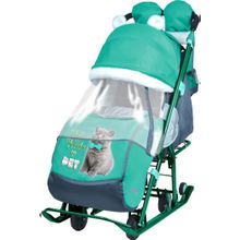 НИКА Cанки-коляска НИКА ДЕТЯМ 7-2 Котенок Изумруд