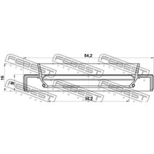 Сальник Привода Febest арт. 95HBY37540916C