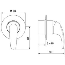 Oras Смеситель Polara 1487 для душа