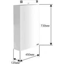 СанТа Зеркальный шкаф Стандарт 45 фацет, свет