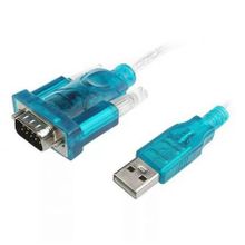 Адаптер USB Am - DB9M RS232, 1 м,  крепеж винты, ATcom (AT7303)