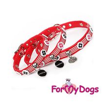 Ошейник ForMyDogs, красный FMDN12005-2012 R