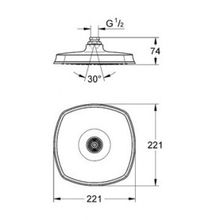 Верхний душ Grohe Grandera (27974000) (221 мм)