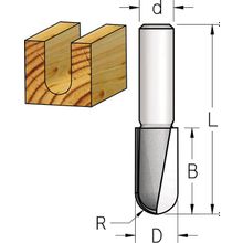 Фреза WPW RBL0323 галтель удлиненная R1,6 D3,2 B9,5 хвостовик 6