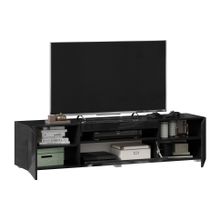 Алмаз. Любимый дом Бруклин Тумба под ТВ 1600 (Черный глянец), исполнение 3