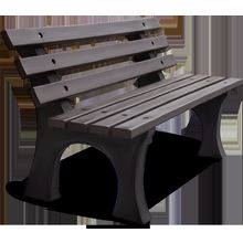 Эко-скамья парковая (со спинкой) полимер-песчаный композит (1.6 м)