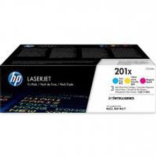 HP 201X, CF253XM картридж для CLJ M252, M274, M277 (голубой CF401X, жёлтый CF402X, пурпурный CF403X, 3 шт x 2300 стр)