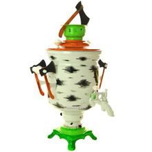 Набор самовар электрический 3 литра "Березовый пенек" с автоматическим отключением при закипании, арт. 103565к