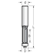 Фреза WPW F361272 D12,7 B38 Z3 обгонная чистовая нижний подшипник хвостовик 12