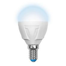 Uniel Лампа светодиодная Uniel E14 6W 4500K матовая LED-G45-6W NW E14 FR DIM PLP01WH UL-00000692 ID - 236761