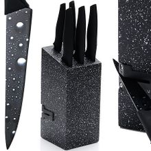 22717 Набор ножей 5 пр.с точилкой на подставке сил р МВ (х4)