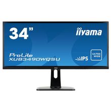 Монитор 34" Iiyama XUB3490WQSU-B1 ProLite M M LED IPS 5ms 21:09  HDMI,HAS   черный