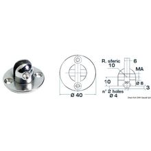 Osculati Base with fork Ø 8 mm, 38.013.68