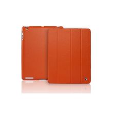 Кожаный чехол JisonCase Smart Leather Case Orange (Оранжевый цвет) для iPad 2 iPad 3 iPad 4