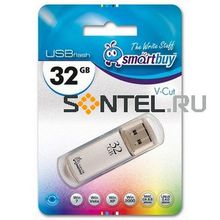 SB32GBVC-S, 32GB USB 2.0, V-Cut, Silver, SmartBuy