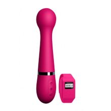 Розовый вибромассажер Kegel Wand - 18,5 см. (224696)