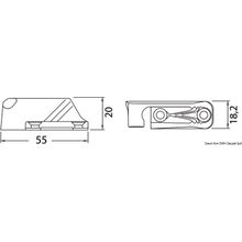 Osculati CLAMCLEATS CL 218 MKII, 56.218.01