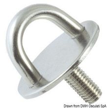 Osculati Plate w stud polished SS 10 mm, 39.325.03