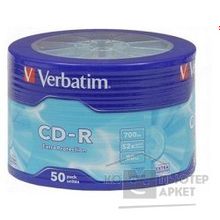 Verbatim Диски CD-R 50шт. 52x 700Mb, Shrink 43728