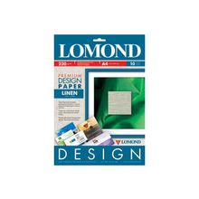 Lomond 0934041 Лён (Linen)-Дизайнерская бумага , односторонняя, Матовая, A4, 230 г м2, 10 листов.