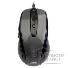 A-4Tech A4Tech N-708X -1 серый глянец, черный USB, 5+1 кл.-кн.,провод.мышь 603731