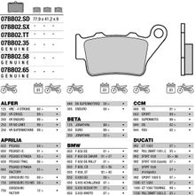 BREMBO Тормозные колодки BREMBO 07BB0258