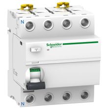 Выключатель дифференциальный (УЗО) ilD 4п 80А 300мА-S тип A | код. A9R25480 | Schneider Electric